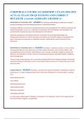 CORPORALS COURSE LEADERSHIP 2 EXAM 2024-2025  ACTUAL EXAM 250 QUESTIONS AND CORRECT  DETAILED ANSWERS &vert;ALREADY GRADED A&plus;  