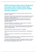 SSI Enriched Air Nitrox Exam Questions & Answers With Verified Tests 100&percnt; Correct Answers Latest Version &lpar;2025&rpar; Already Graded A&plus;