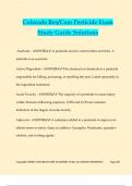 Colorado Res&sol;Com Pesticide Exam Study Guide Solutions