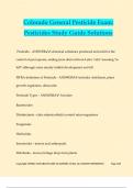  Colorado Commercial Pesticide Comprehensive Bundled Exams Questions and Answers 100&percnt; Pass Guaranteed&period;