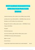 TFOT Academic Assessment 2 Cog SOBs Only Exam Study Guide Solutions
