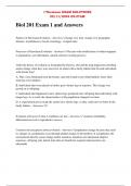 Biol 201 Exam 1 and Answers
