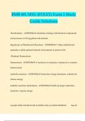 BMB 401 MSU &lpar;FOLEY&rpar; Exam 1 Study Guide Solutions