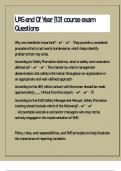 UAS end Of Year &vert;131 course exam Questions With Correct Answers&vert;47 Pages