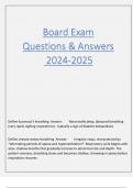 Board Exam  Questions & Answers  2024-2025