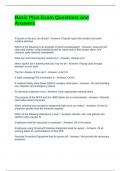 Basic Plus Exam Questions and Answers