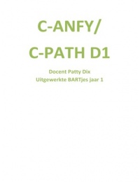 C-ANFY/C-PATH D1 Huidtherapie Uitgewerkte BARTjes college's Patty Dix