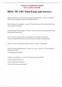 BIOC 301 UBC Final Exam and Answers
