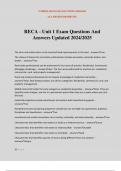 RECA - Unit 1 Exam Questions And Answers Updated 2024&sol;2025
