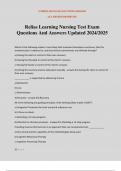 Relias Learning Nursing Test Exam Questions And Answers Updated 2024&sol;2025