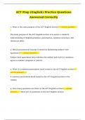 ACT Prep &lpar;English&rpar; Practice Questions Answered Correctly