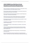 ASQ CSSBB Green Belt Study Guide Questions and Answers Respectively&period;