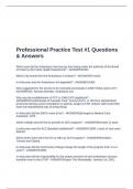 Professional Practice Test &num;1 Questions & Answers
