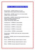 BIOC 3021&semi; CARBOHYDRATES TEST