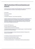TMC Practice Exam 150 Correct Questions and Answers&period;