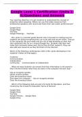 Google Level 1 Certification &lpar;Units 1-4&rpar;&sol;Questions and Answers