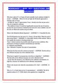 WORKSHOP 2 -BIOC 3021 QUESTIONS AND ANSWERS