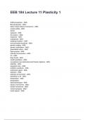EEB 184 Lecture 11 Plasticity 1 QUESTIONS AND CORRECT DETAILED ANSWERS WITH RATIONALES 2025&sol;2026 &lpar;VERIFIED ANSWERS&rpar; &vert;ALREADY GRADED A&plus;