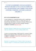 VATI RN LEADERSHIP AND MANAGEMENT BUNDLED EXAMS NEWEST 2025&sol;2026 ACTUAL EXAM COMPLETE ALL QUESTIONS AND CORRECT DETAILED ANSWERS &lpar;VERIFIED ANSWERS&rpar; &vert;ALREADY GRADED A&plus;