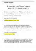PRACTICE RBC 1 TEST 2024&sol;2025  VERIFIED QUESTIONS AND ANSWERS GRADED A&plus;