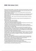 EEB 184 Units 5 & 6 QUESTIONS AND CORRECT DETAILED ANSWERS WITH RATIONALES 2025&sol;2026 &lpar;VERIFIED ANSWERS&rpar; &vert;ALREADY GRADED A&plus;
