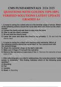 CMS FUNDAMENTALS 2024 2025 QUESTIONS WITH GOLDEN TIPS 100- VERIFIED SOLUTIONS LATEST