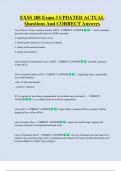 EXSS 288 Exam 3 UPDATED ACTUAL  Questions And CORRECT Answers