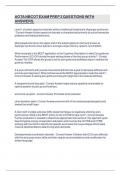 AOTA NBCOT EXAM PREP 2 QUESTIONS WITH ANSWERS&period;