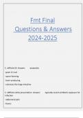 Fmt Final Questions & Answers 2024-2025