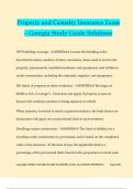 Property and Casualty Insurance Exam &ndash; Georgia Study Guide Solutions