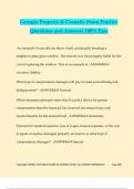Georgia Property & Casualty Exam Practice Questions and Answers 100&percnt; Pass
