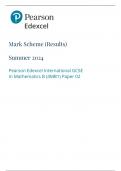 Pearson Edexcel International GCSE In Mathematics B &lpar;4MB1&rpar; Paper 02  Mark Scheme  JUNE 2024