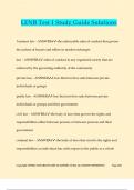 LENB Test 1 Study Guide Solutions