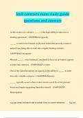 lenb contracts exam study guide questions and answers