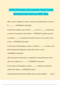 LENB Discharge and remedies Study Guide Questions and Answers 100&percnt; Pass