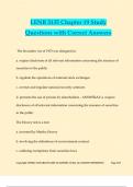 LENB 3135 Chapter 19 Study Questions with Correct Answers