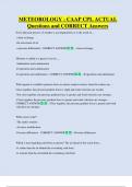 METEOROLOGY - CAAP CPL ACTUAL  Questions and CORRECT Answers