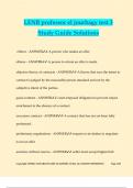 LENB professor el jourbagy test 3 Study Guide Solutions