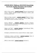 AMEDD BOLC Midterm 2023&sol;2024 Knowledge test Exam Toolkit Questions and Verified Marking Scheme