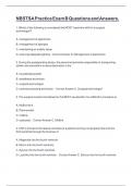 NBSTSA Practice Exam B Questions and Answers&period;