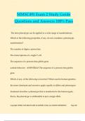 MMSC491 Exam 2 Study Guide Questions and Answers 100&percnt; Pass
