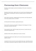 Pharmacology Exam 2 Rasmussen 2024&sol;2025