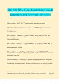 BIO 192 NAU Final Exam Study Guide Questions and Answers 100&percnt; Pass