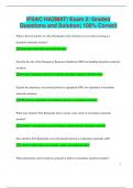IFSAC HAZMAT&excl; Exam 2&colon; Graded  Questions and Solution&vert; 100&percnt; Correct