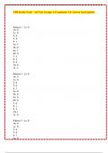 NIH Stroke Scale &ndash; All Test Groups A-F &lpar;patients 1-6&rpar; Answer key Updated With 100&percnt; Correct Answers