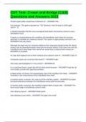 CDT Test- Crown and Bridge &lpar;C&B&rpar; Questions and Answers 2025