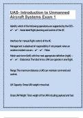 UAS- Introduction to Unmanned Aircraft Systems Exam 1&vert;60 Quiz  Questions Answers&vert; 2025