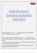 MCB 250 Exam 4 Questions & Answers 2024-2025