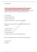 North Carolina Medicare Supplement and Long-Term Care Exam Questions With Correct Answers&period;2024