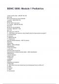 BSNC 5000&colon; Module 1 Pediatrics QUESTIONS AND CORRECT DETAILED ANSWERS WITH RATIONALES 2025&sol;2026 &lpar;VERIFIED ANSWERS&rpar; &vert;ALREADY GRADED A&plus;